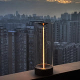 NNETM Magnetic LED Atmosphere Lamp with Three Levels of Brightness - Dark Silver- Large Size