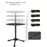 NNETM Portable Multifunctional Aluminum Alloy Tripod Table - Adjustable & Foldable