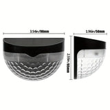 NNETM Illuminate Your Holidays: 4-Pack Solar Fence Lights for Festive Deck Decoration