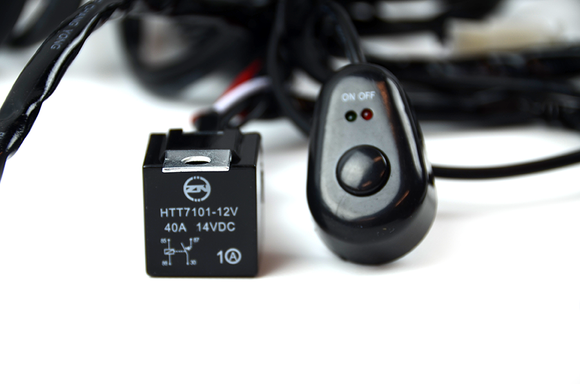 NNEDSZ 2way Universal Driving light Wiring Loom Harness 12V 24V 40A Relay Switch