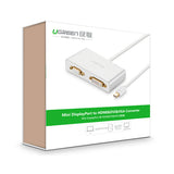 NNEDSZ 3-in-1 Mini DisplayPort to HDMI&VGA&DVI converter - white (10438)