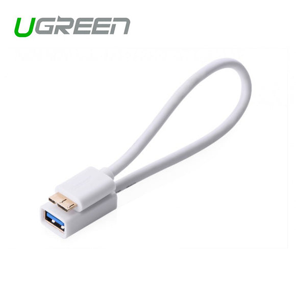 NNEDSZ Micro USB 3.0 OTG Cable For Samsung Note 3/S4/S5 - White (10817)