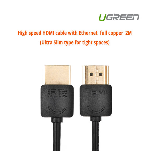 NNEDSZ  High speed with Ethernet full copper Ultra Slim HDMI cable 2M (11199)