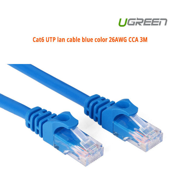 NNEDSZ Cat6 UTP blue color 26AWG CCA LAN Cable 3M (11203)