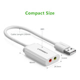 NNEDSZ USB 2.0 External 3.5mm Sound Card Adapter (30143)