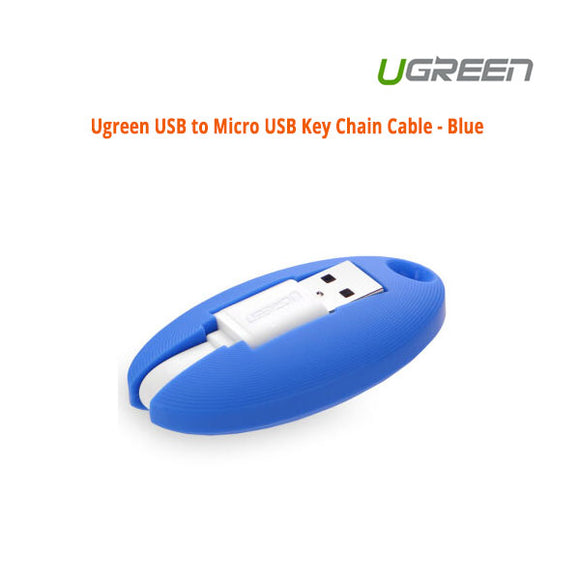 NNEDSZ USB to Micro USB Key Chain Cable - Blue (30309)