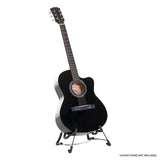NNEDPE Karrera Acoustic Cutaway 40in Guitar - Black