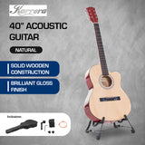 NNEDPE Karrera Acoustic Cutaway 40in Guitar - Natural