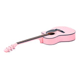 NNEDPE Karrera Acoustic Cutaway 40in Guitar - Pink