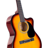 NNEDPE Karrera Acoustic Cutaway 40in Guitar - Sunburst