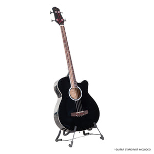 NNEDPE Karrera 43in Acoustic Bass Guitar - Black