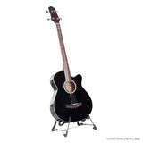 NNEDPE Karrera 43in Acoustic Bass Guitar - Black