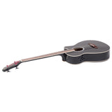 NNEDPE Karrera 43in Acoustic Bass Guitar - Black