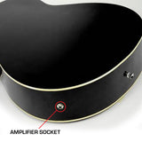 NNEDPE Karrera 43in Acoustic Bass Guitar - Black