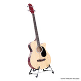 NNEDPE Acoustic Bass Guitar Karrera 43in with electric pickup - Natural