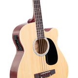 NNEDPE Acoustic Bass Guitar Karrera 43in with electric pickup - Natural
