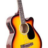 NNEDPE Karrera 43in Acoustic Bass Guitar Sunburst
