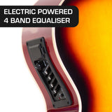 NNEDPE Karrera 43in Acoustic Bass Guitar Sunburst