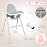 NNECW 3-in-1 Convertible Baby Highchair with Adjustable Height