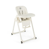 NNECW 4-in-1 Baby High Chair with 6 Adjustable Heights Beige