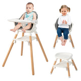 NNECW 6-in-1 Convertible Baby Highchair with Dishwasher Safe Tray
