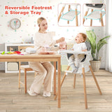 NNECW 6-in-1 Convertible Baby Highchair with Dishwasher Safe Tray