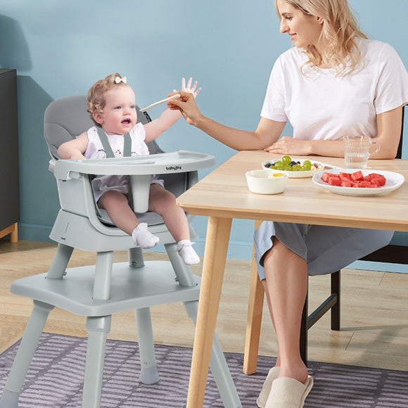 NNECW 6 in 1 Highchair with Table and Removable Washable Tray for Baby