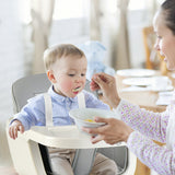 NNECW 3 in 1 Baby High Chair with Adjustable Legs and Tray for Dining-Grey