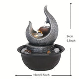 NNETM Moon Fountain USB-Powered Tabletop Waterfall Kit