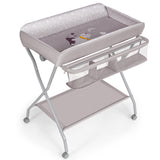 NNECW Portable Folding Baby Changing Table with Wheels