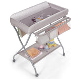 NNECW Portable Folding Baby Changing Table with Wheels