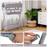 NNECW Portable Folding Baby Changing Table with Wheels