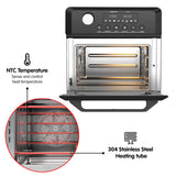 NNEDPE Pronti 18L 1500W Electric Air Fryer Multi Cooker Oven Black