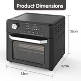 NNEDPE Pronti 18L 1500W Electric Air Fryer Multi Cooker Oven Black
