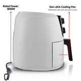 NNEDPE Pronti 7.2L 1800W Air Fryer Cooker Kitchen Oven White