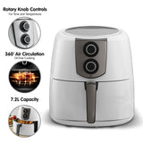 NNEDPE Pronti 7.2L 1800W Air Fryer Cooker Kitchen Oven White