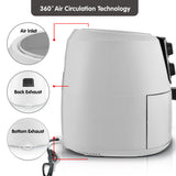 NNEDPE Pronti 7.2L 1800W Air Fryer Cooker Kitchen Oven White