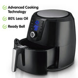 NNEDPE Pronti 7.2L 1800W Air Fryer Cooker Kitchen Oven Black