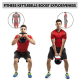 NNEDPE 2x Powertrain Adjustable Kettlebells Weights Dumbbell 18kg