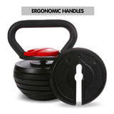 NNEDPE 2x Powertrain Adjustable Kettlebells Weights Dumbbell 18kg
