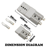 NNEDSZ 6 x Style Plug Premium 120AMP Exterior Connector DC Power SOLAR CARAVAN