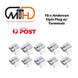 NNEDSZ Anderson Style Plug connector 50AMP Caravan Trailer Solar 6AWG GREY