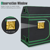 NNECW Mylar Hydroponic Grow Tent with Window