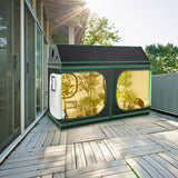 NNECW Mylar Hydroponic Grow Tent with Window