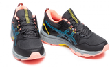 NNEKG Womens Gel Venture 8 Trail Shoe (Black Digital Aqua Size 11 US)