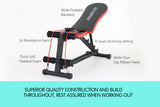 NNEDPE Powertrain Adjustable Sit-up Gym Utility Bench