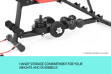 NNEDPE Powertrain Adjustable Sit-up Gym Utility Bench