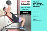 NNEDPE Powertrain Adjustable Sit-up Gym Utility Bench