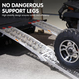 NNEDPE 2x Aluminium Folding Loading Ramps ATV Motorbike