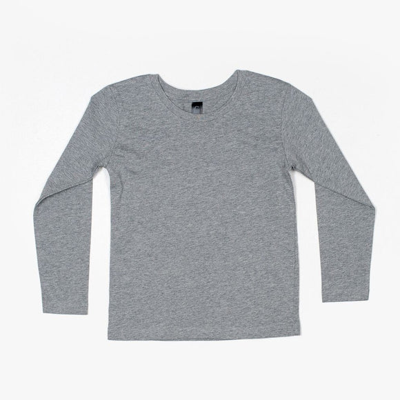 NNEIDS - Youth Long Sleeve T-Shirt - Grey Marle, 10